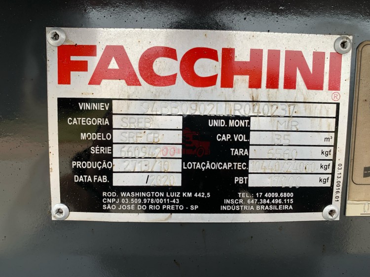 Rodocaçamba Facchini 2020