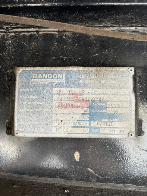 Rodotrem Randon 2010 Bobineiro  
