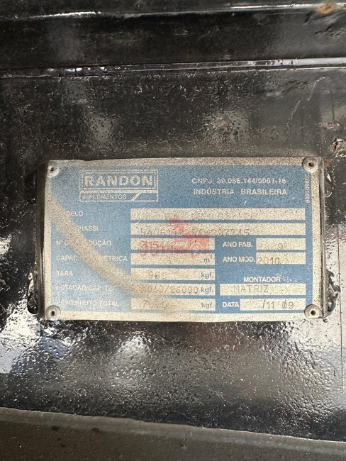 Rodotrem Randon 2010 Bobineiro  