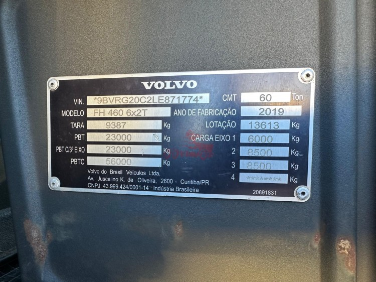 Volvo FH460 Globetrotter 6x2 2020