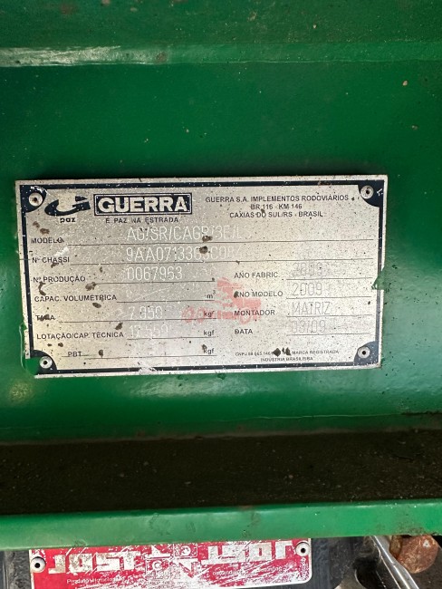 Carreta Graneleiro Guerra LS 2009  