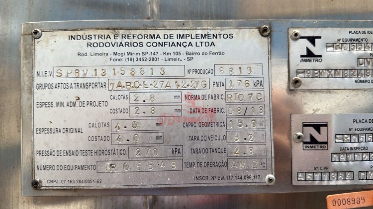 Tanque Confiança 2013 
