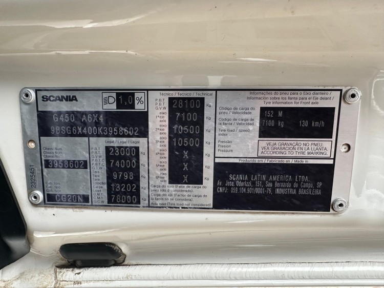 Scania G450 6x4 2019