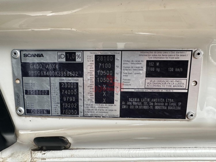 Scania G450 6x4 2019