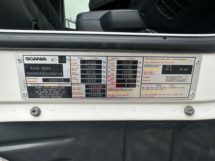 Scania R440 6x4 2016