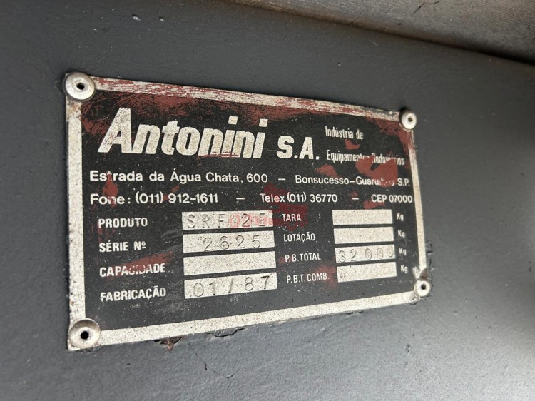 Baú Antonini 2 eixos 1987