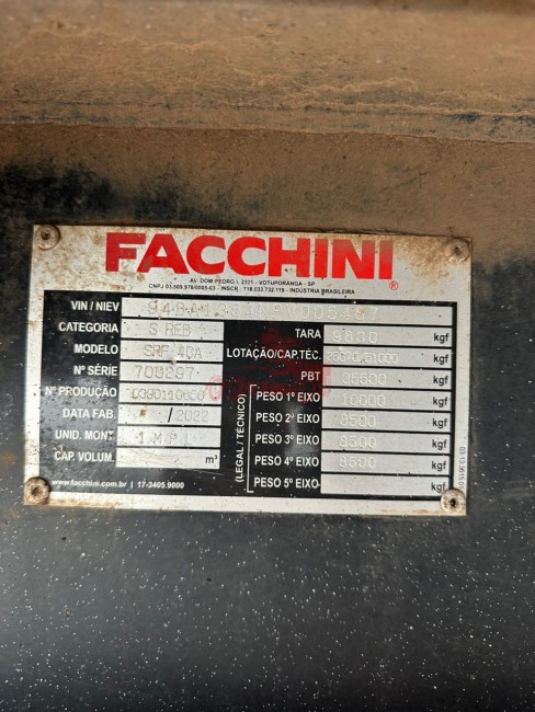 Carreta Graneleiro Facchini 4 eixos 2023