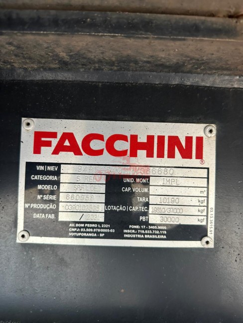 Sider Facchini Vanderleia 2022 30 paletes 