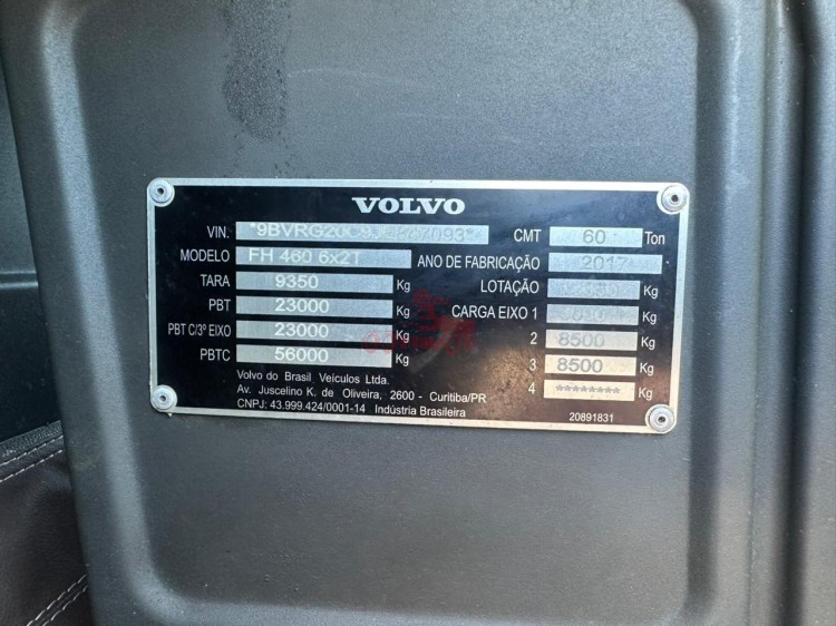 Volvo FH460 Globetrotter 6x2 2018