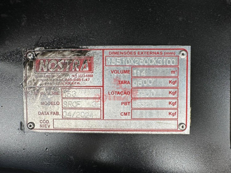 Baú Nostra 30 Paletes 2024 