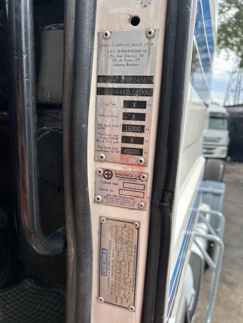 Scania 143 450 V8 6x2  1992 TopLine Raridade 