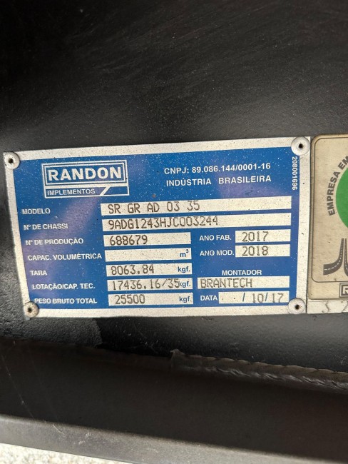 Graneleiro Randon LS 2018 