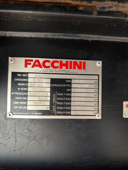 GRANELEIRO FACCHINI 4° EIXO