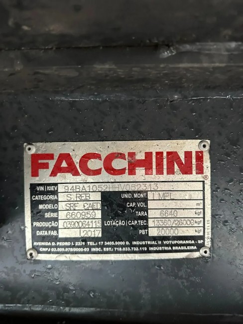 Carreta Grade Baixa Facchini 2017