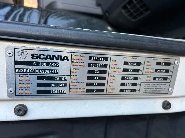SCANIA G380 6X2 2010