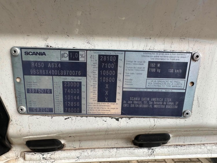 SCANIA R450 6X4 2020