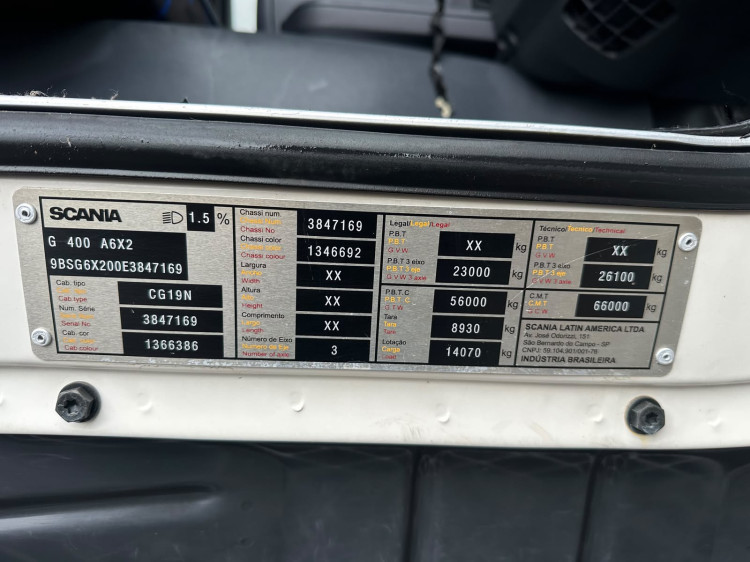 Scania G400 6x2 2014